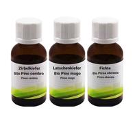 Set di Profumi Legnosi - Pino Mugo, Cirmolo e Abete Biologici - 3 x 30 ml