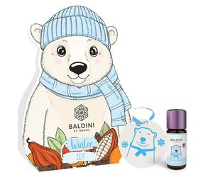 Set di profumi natalizi Baldini Orso Polare con Tempo d'Inverno
