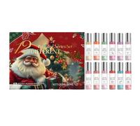 Set di profumi natalizi - Fragranza da donna, 3,35 pollici, set regalo da 12 pezzi, collezione di profumi da 10 ml, elegante selezione di fragranze come regalo per tutti i giorni, pendolari, feste