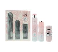 LATTAFA YARA SET EDP 100ML + SPRAY 200ML + AIR FRESHENER 300ML