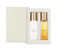 Set di profumi White Oud & Honey Oud, profumo di lunga durata, 2 x 20 ml, miele, limone e patchouli, fragranza premium, per uomini e donne