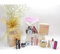 Set di profumo e trucco da donna, Gem EDP 100 ml per lei e 8 pezzi di trucco confezione regalo cesto regalo