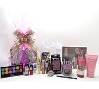 Set di profumo e trucco da donna, Hot 4u EDP set regalo per lei e cestino regalo per trucco