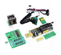 Set di programmatori USB con clip CH341A, SOP8 e 1 adattatore da 8 V per chip flash SOIC8 e 2425, progettato per BIOS e attività di programmazione