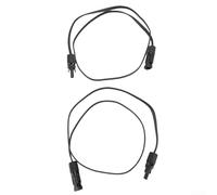 Set di prolunga per cavi solari con connettori pre-installati con filo piatto flessibile e sistema di bloccaggio sicuro, progettati per connessioni efficienti del sistema di energia solare all'aperto