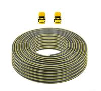 Set di prolunga per tubo da giardino, 5 m, con estremità a connessione rapida senza attrezzi per interfacce standard da 3/4 di pollice per rubinetto e bobina da giardino