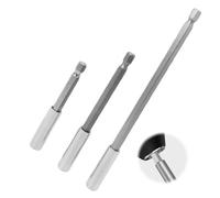 Set di Prolunghe Magnetiche per Cacciavite e Trapano Elettrico - 3 Pezzi, Attacchi Esagonali 1/4'', prolunga avvitatore Lunghezze 75/100/150mm, Materiale CRV, Adatto per Dadi e Viti, Cambio Rapido