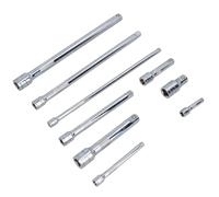 Set di prolunghe per prese dritte azionamento misto 9 pezzi unità da 1/4" 3/8...