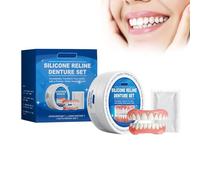 Set di protesi in silicone, denti in silicone, kit di protesi in silicone morbido, kit di protesi morbide per uomini e donne (1 set)