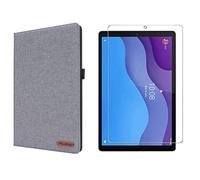 Set di protezione 2 in 1 per Lenovo Tab M10 2 ° 2020 TB-X306F TB-306X 10,1 pollici con custodia + pellicola protettiva in vetro temperato