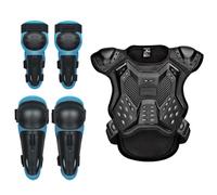 Set Di Protezioni Il Corpo Da Motocross, Regolabile Con Paraschiena, Gomitiere E Ginocchiere, Ideale Per Moto Da Cross Enduro Mountain Bike E Skateboard