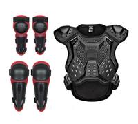 Set Di Protezioni Il Corpo Da Motocross, Regolabile Con Paraschiena, Gomitiere E Ginocchiere, Ideale Per Moto Da Cross Enduro Mountain Bike E Skateboard