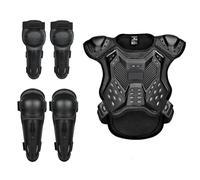 Set Di Protezioni Il Corpo Da Motocross, Regolabile Con Paraschiena, Gomitiere E Ginocchiere, Ideale Per Moto Da Cross Enduro Mountain Bike E Skateboard