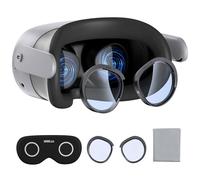 Set di protezioni per lenti compatibili con accessori Meta Quest 3S, copriobiettivo morbido, distanziatore per occhiali con blocco della luce blu per Oculus Quest 3S (anti-luce blu e graffi)