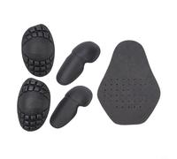 Set di protezioni per moto, 5 pezzi, per spalle e gomitiere CE livello 2, in EVA flessibile, per proteggere gli impatti, per giacche da equitazione