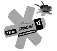 Set di protezioni per padelle STONELINE, 2 pezzi, in pile, protezione impilabile