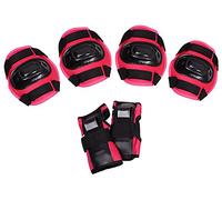 Set di Protezioni per Polsi, gomitiere, Ginocchiere H108 Dark Pink Nils