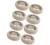 Set di protezioni per ruote in silicone progettate per proteggere dall'abrasione antiurto per aeroporti e stazioni ferroviarie bagagli, 8 pezzi in silicone, Colore: caramello., One Size