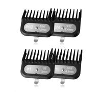 Set di protezioni per tagliacapelli adatto per la maggior parte dei tosatrici Wahl e Babyliss FX870, da 1/16" a 3/16", set da 4 pezzi, colore nero, nuova versione
