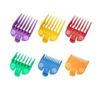 Set di protezioni per tagliacapelli compatibili con la maggior parte dei tosatrici Wahl e Babyliss FX870, guide di ricambio per tagliacapelli con codice colore, da 1/16" a 1/2", set da 6 pezzi, nuova