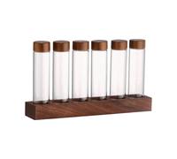 Set di provette in vetro con contenitore per caffè sigillato per caffetteria