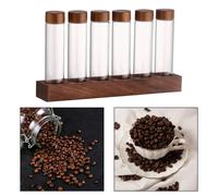 Set di provette in vetro Provette per stoccaggio di chicchi di caffè per