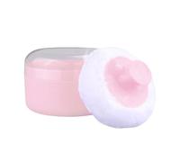 Set Di Puff E Contenitore Per Talco Per Bambini Porta Piumino Polvere per