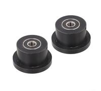 Set di pulegge con cuscinetti per vogatore, parti di ricambio in metallo e plastica, per vogatore e macchina addominale, diametro interno 8 mm, accessori da palestra (nero) (nero(nero(Bla(B(B(A), 2