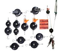 Set Di Pulegge Doppie | Materiale Scuola in Metallo con Corda | Attrezzatura Per Esperimenti Scientifici Con Pulegge, per Studenti Bambini Insegnanti Casa Aula Pratica Concetti Auto-apprendimento Stud