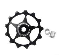 Set di pulegge per deragliatore in lega di alluminio, per bici da strada, dimensioni 11T, 13T, con cuscinetti sigillati di precisione e attacco albero da 4 mm, 5 mm, 6 mm (13T nero)