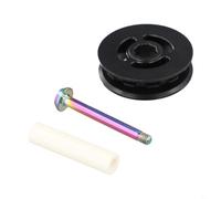 Set di pulegge tendicatena per bici Brompton con manicotto in porcellana e bullone, ruota guida in nylon progettata per una tensione efficiente della catena con filettatura M5 P0 8 (manicotto)