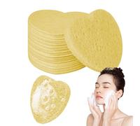 Set di pulizia: cuscinetti per il viso in stile cuore riutilizzabili | Spugne per viso a cuore per rituali di cura della pelle, purificazione dei pori, pulizia del trucco, us