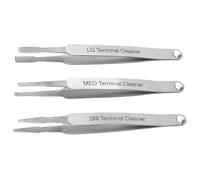 Set di pulizia dei terminali in acciaio per riparazione automatica del connettore strumento di cablaggio pinzette manutenzione terminale affidabile