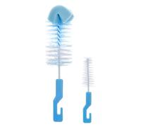 Set Di Pulizia Della Bottiglia - Brush Di Spugna Morbida, Detergente Per Capezzoli | Design Appeso A Seccatura Rapida, Strumento Di Lavaggio A Manico Lungo 2 Pezzi Per L'alimentazione Del Bambino, Boc