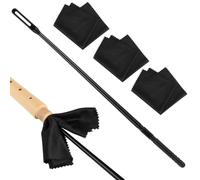 Set di pulizia flauto: 1 asta di plastica, 3 panni morbidi per la cura e la manutenzione degli strumenti a fiato