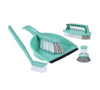 Set di pulizia PALIO da 5 pezzi: paletta, pennello e pennelli, 5 colori assortiti