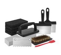 Set di pulizia per barbecue | pastiglie per la pulizia del barbecue - sgrassatore versatile resistente al calore ergonomico per l'uso in casa, food camion, impianti commerciali e in campeggio
