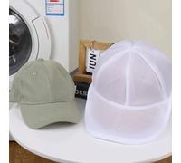 Set di pulizia per cappellini da baseball: rastrelliera per lavare il cappello e sacchetti di rete per il bucato - anti-deformazione, lavabile in lavastoviglie e in lavatrice Portacappelli ordinario +