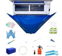 Set di pulizia per condizionatori d'aria, 12 pièces Split condizionatori d'aria, coperchio per aria condizionata, detergente AC, Kit Pulizia Condizionatore, Copertura Pulizia Condizionatore, sacchetto