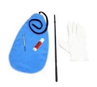 Set di pulizia per flauto e piccolo, kit di pulizia per flauto, con panno per la pulizia, cacciavite e guanti facili da usare