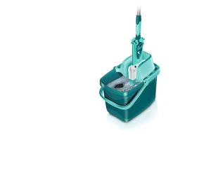 Set di pulizia per pavimenti Leifheit Combi XL 55360, mocio con secchio strizzatore da 12 L e copertura micro duo, mop per pavimenti da 42 cm.