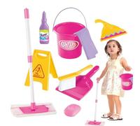 Set di pulizia per - Scopa e kit di pulizia per bambini piccoli, kit di pulizia per far sembrare giocare, piccoli strumenti, gioco di ruolo sostenibile, immaginazione, abilità di apprendimento
