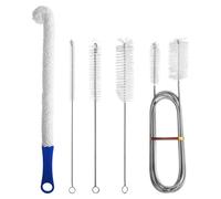 Set di pulizia versatile, spazzola detergente per pipa premium per la pulizia senza sforzo di aree difficili da raggiungere in tubi dell'acqua, bottiglie, beccucci, acquari e altro ancora