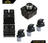 Set Di Pulsanti Alzavetro Anteriori E Posteriori Per VW Golf VI Passat B7 Tiguan