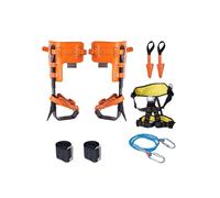 Set di Punta da Arrampicata-Duoku-1 Paio di Speroni in Acciaio Legato-con Corda di Sicurezza e Imbracatura-CapacitÃ di Carico 350 lb