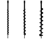 Set di punte Ø 40 + 60 + 80 mm per trivella termica