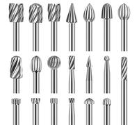 Set di punte, 20 pezzi ad alta durezza HSS Accessori per utensili rotanti Set di punte da trapano con 1/8 ''(3 mm) per la lavorazione del legno fai da te, intaglio, incisione, foratura