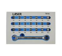 Profilo Basso Set di Punte 22pc 7614 Laser Nuovo