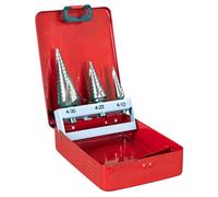 Set Di Punte A Gradini HSS M2 Sealey 3 Pezzi Con Flute A Spirale AK4743