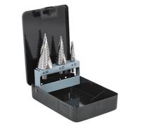 Set Di Punte A Gradino HSS 4341 Sealey 3 Pezzi Spiral Flute AK4749